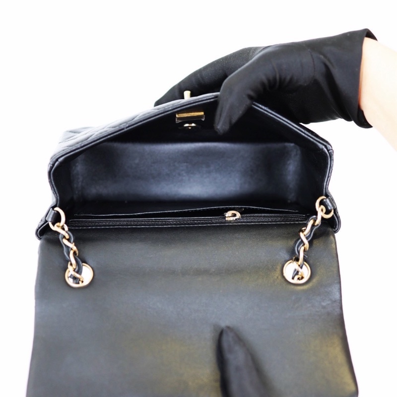 二手Chanel coco cf20淡金釦 晶片款-11