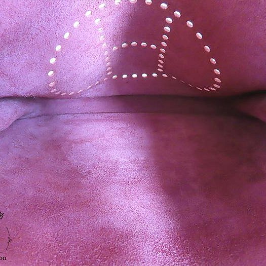 【巴黎站二手名牌專賣店】＊現貨＊HERMES 愛馬仕 真品＊🄾刻Evelyne 29 酒紅色皮革銀釦肩背斜背包-3