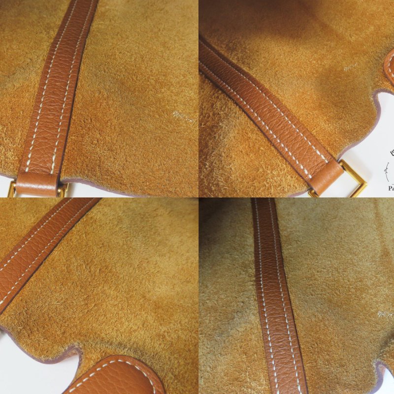 【巴黎站二手名牌專賣店】＊現貨＊HERMES 愛馬仕 真品＊A刻 PICOTIN 18 GOLD棕皮革金釦手提包 菜籃子-6