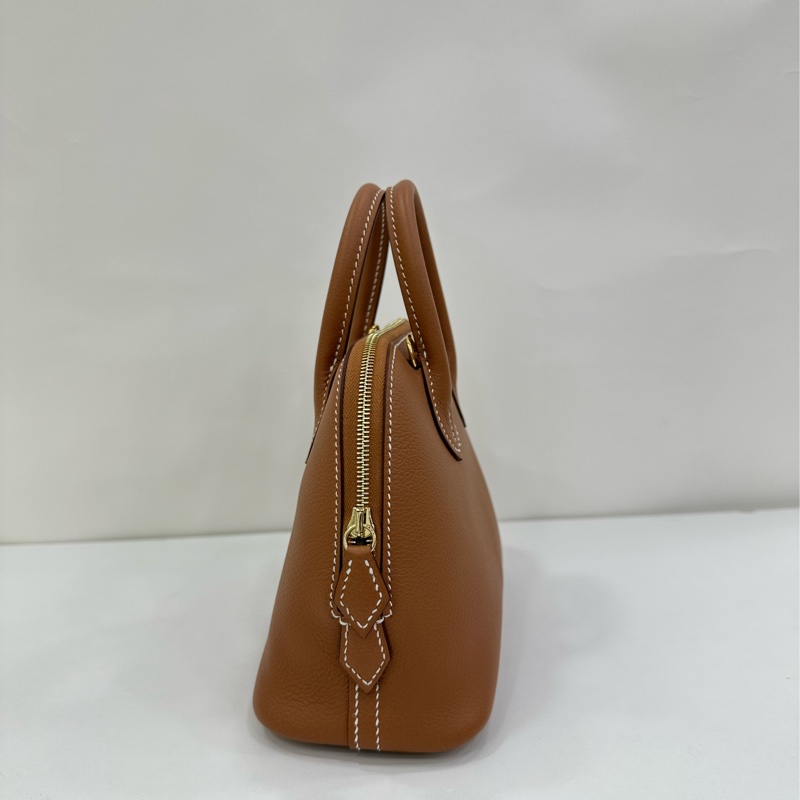 Hermes 愛馬仕 Mini Bolide mini 保齡球 金棕色金扣 G刻全新 有購證-4