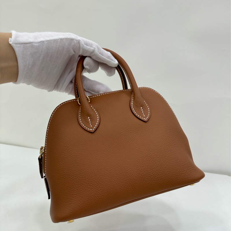 Hermes 愛馬仕 Mini Bolide mini 保齡球 金棕色金扣 G刻全新 有購證-5