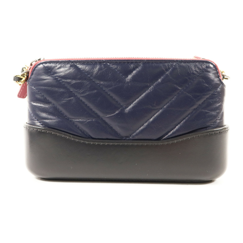 CHANEL 牛皮皮革Gabrielle Wallet On Chain鏈帶肩背袋-1