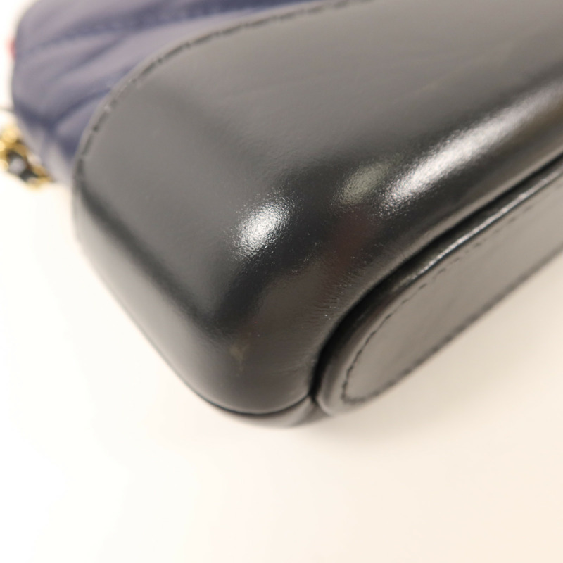 CHANEL 牛皮皮革Gabrielle Wallet On Chain鏈帶肩背袋-15