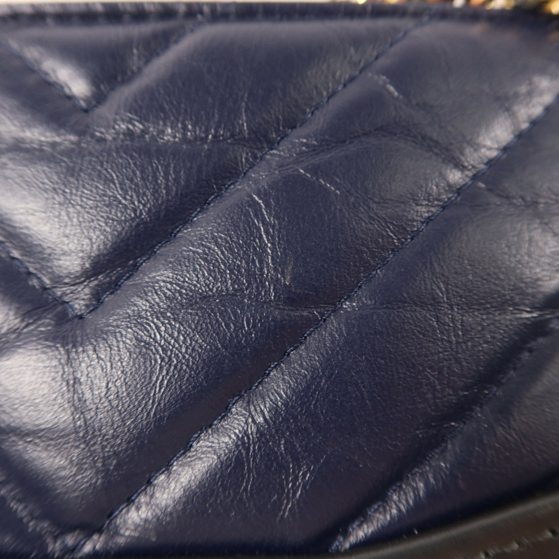 CHANEL 牛皮皮革Gabrielle Wallet On Chain鏈帶肩背袋-18