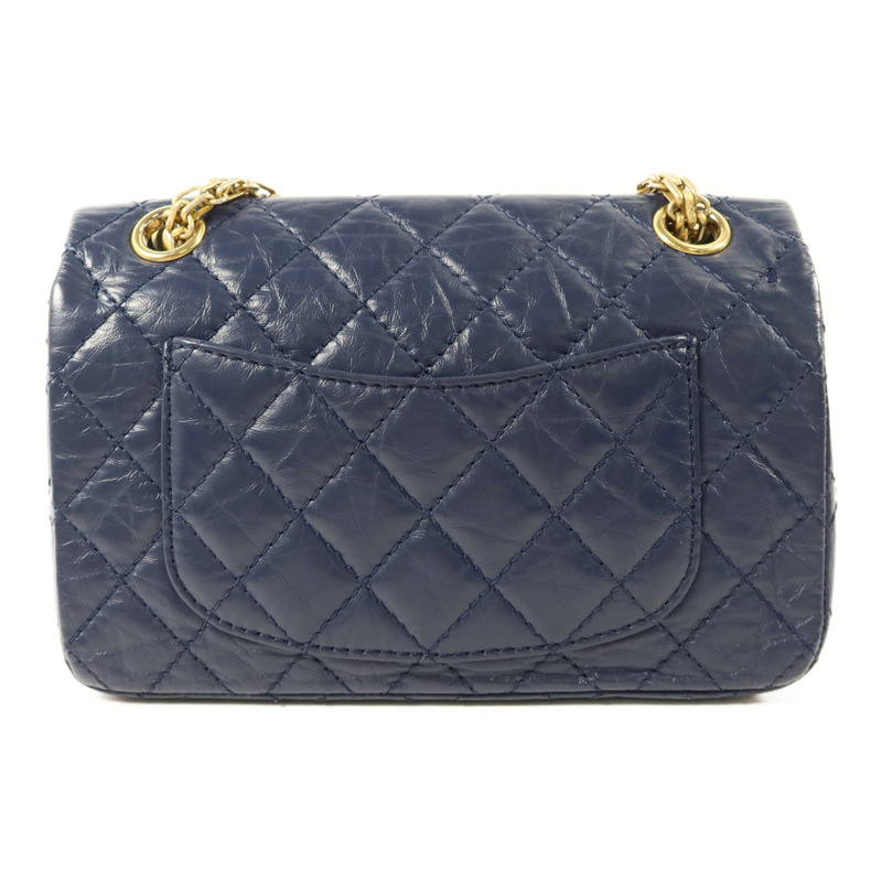 CHANEL 牛皮皮革2.55金扣鏈帶肩背袋-1