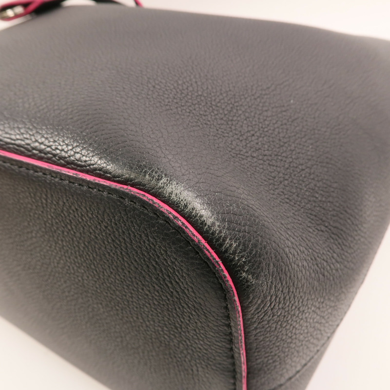 LOUIS VUITTON 牛皮皮革Lockme Bucket銀扣肩背袋-8