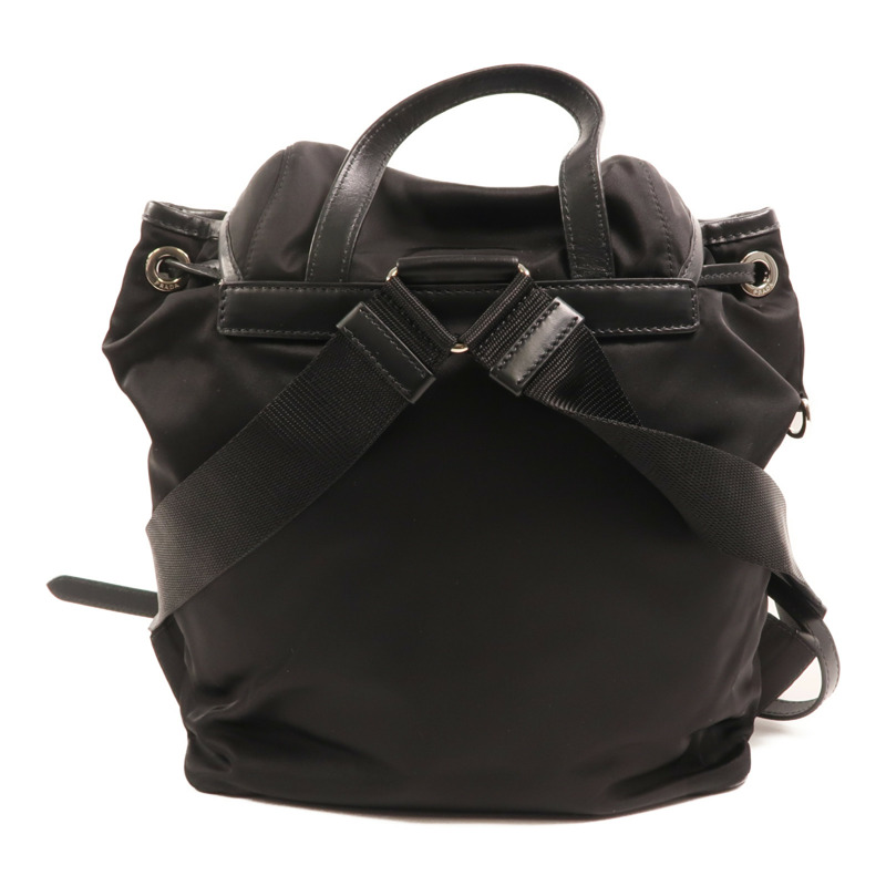 PRADA 尼龍Backpack銀扣背包-1