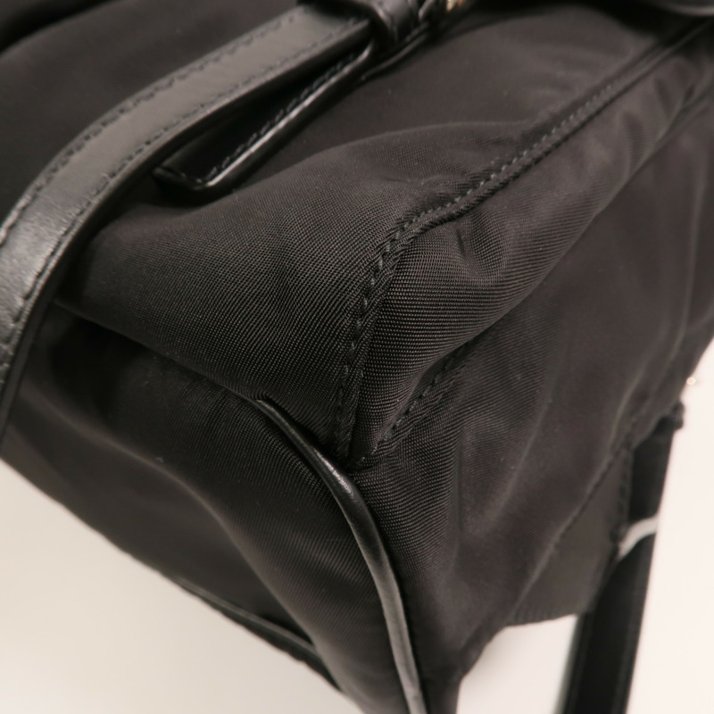 PRADA 尼龍Backpack銀扣背包-9