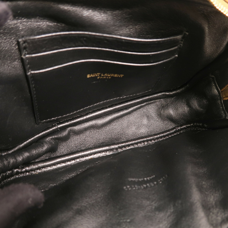 SAINT LAURENT 牛皮皮革Chain Shoulder金扣鏈帶肩背袋-4