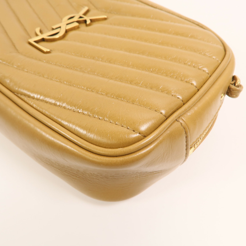 SAINT LAURENT 牛皮皮革Chain Shoulder金扣鏈帶肩背袋-8