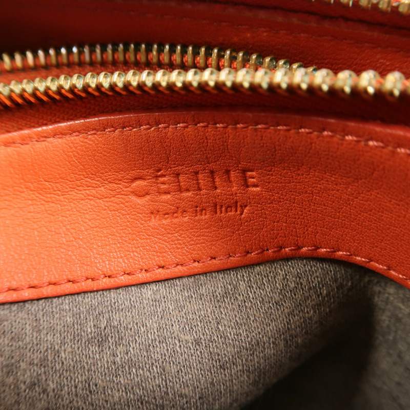 CELINE 羊皮皮革Trio Large金扣肩背袋-5