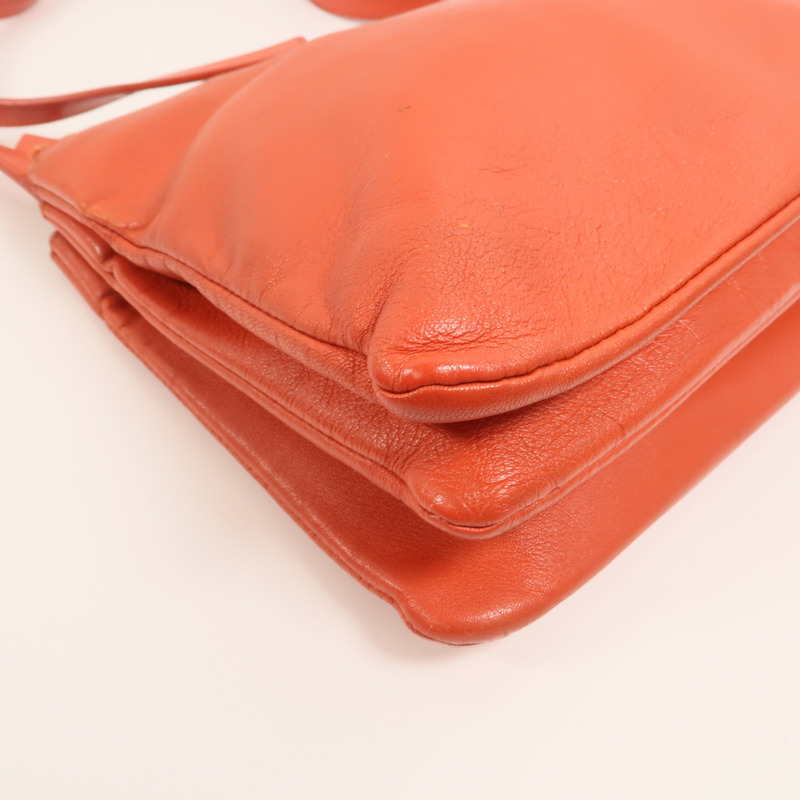 CELINE 羊皮皮革Trio Large金扣肩背袋-10