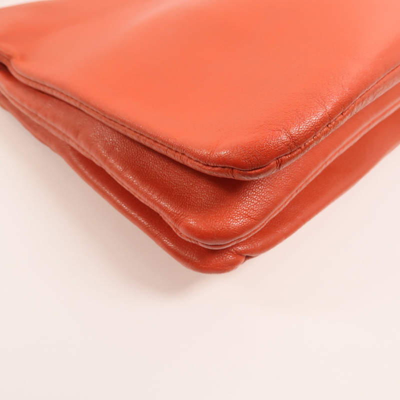 CELINE 羊皮皮革Trio Large金扣肩背袋-12