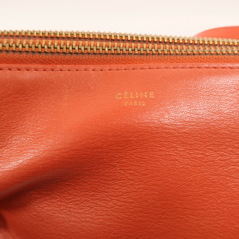 CELINE 羊皮皮革Trio Large金扣肩背袋-13