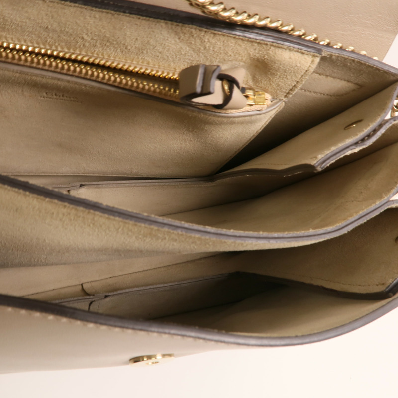 Chloe 牛皮皮革Faye Bag金扣肩背袋-4