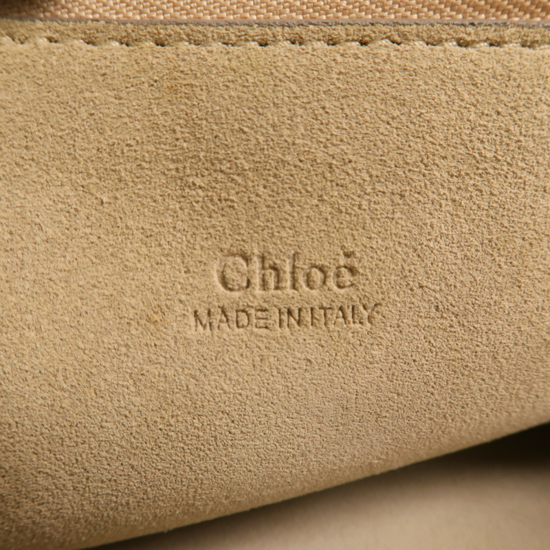 Chloe 牛皮皮革Faye Bag金扣肩背袋-5