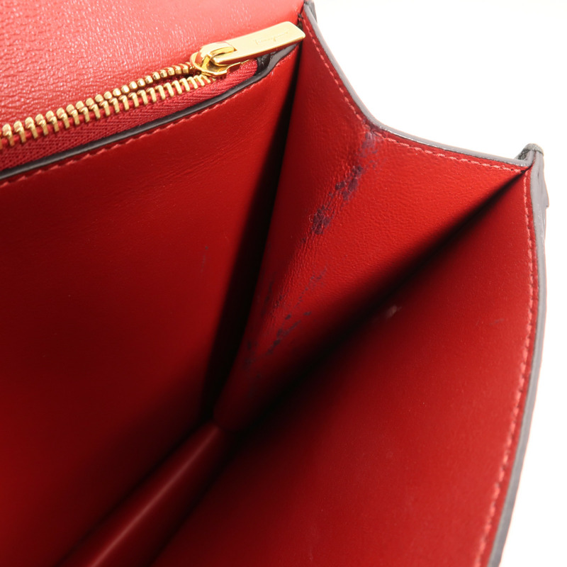 Salvatore Ferragamo 牛皮皮革Shoulder Bag金扣手挽肩背兩用袋-14