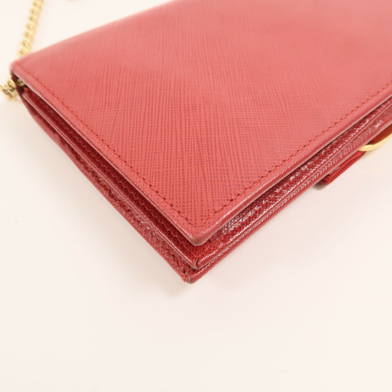 Salvatore Ferragamo 牛皮皮革WOC金扣鏈帶肩背袋-12