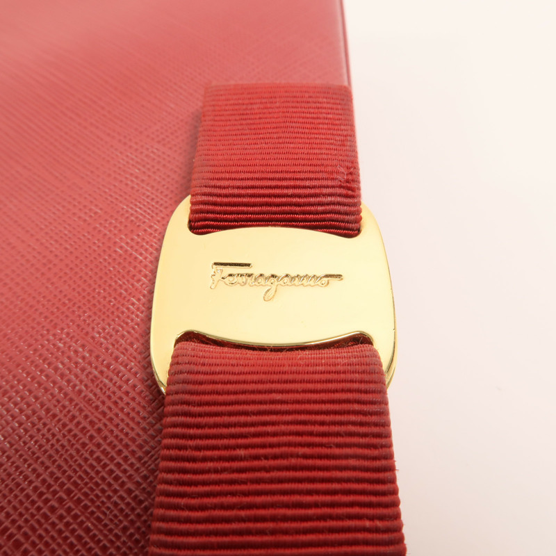 Salvatore Ferragamo 牛皮皮革WOC金扣鏈帶肩背袋-13