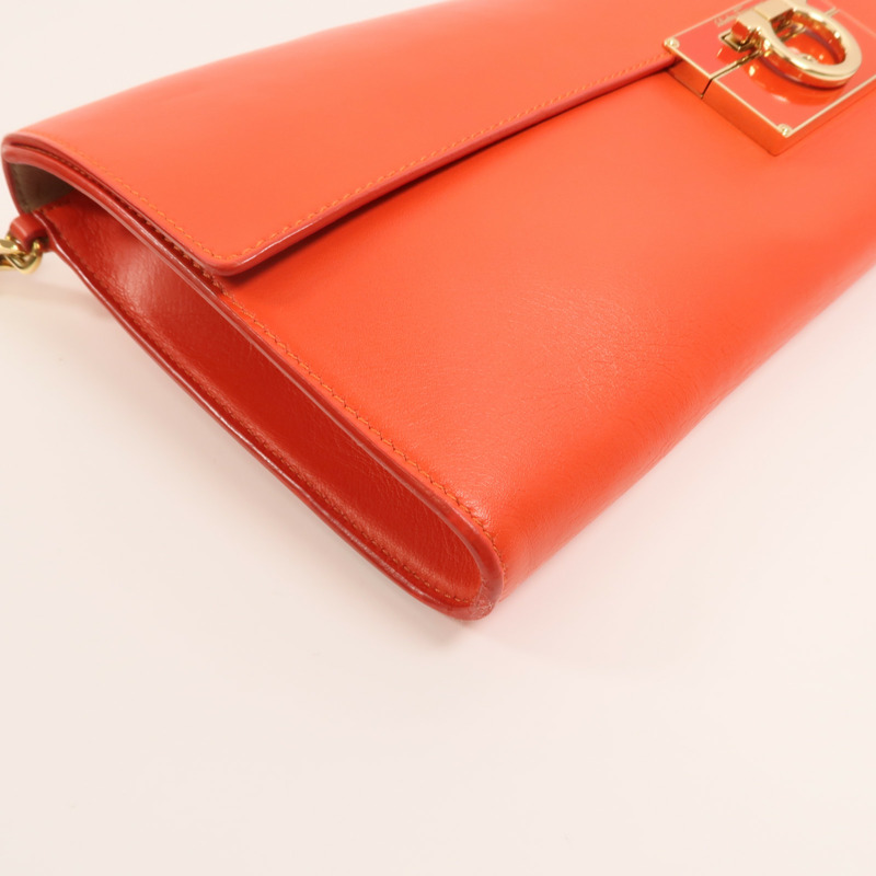 Salvatore Ferragamo 牛皮皮革Clutch Bag金扣手提包-12