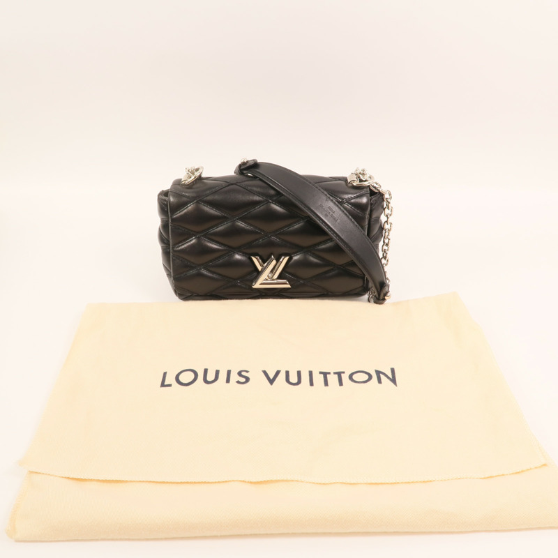 LOUIS VUITTON Malletage Go-14 PM銀扣鏈帶肩背袋-7