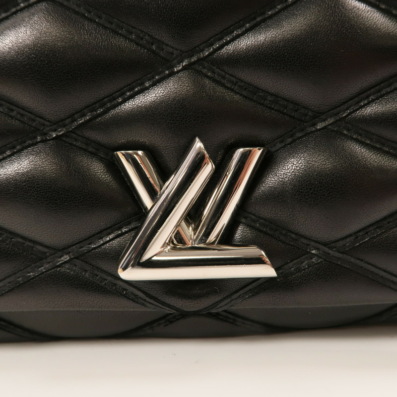 LOUIS VUITTON Malletage Go-14 PM銀扣鏈帶肩背袋-15