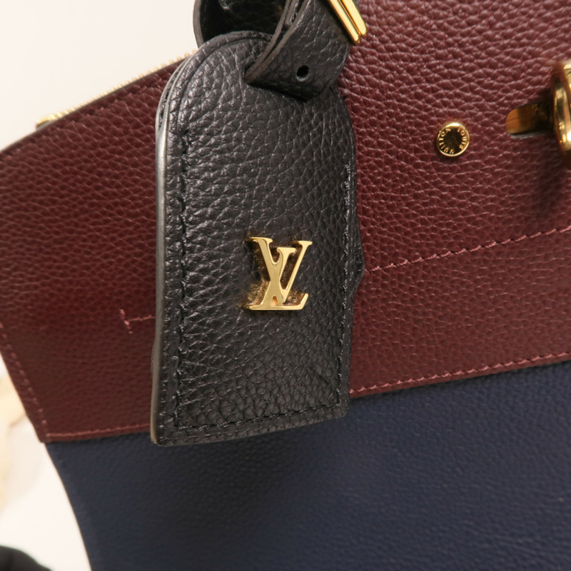 LOUIS VUITTON 牛皮皮革City Steamer MM金扣手挽肩背兩用袋-10