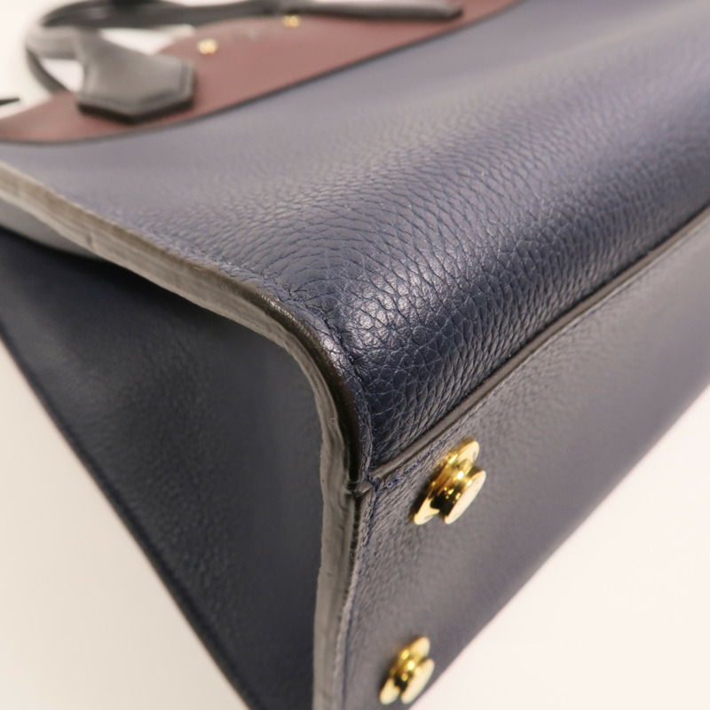 LOUIS VUITTON 牛皮皮革City Steamer MM金扣手挽肩背兩用袋-15