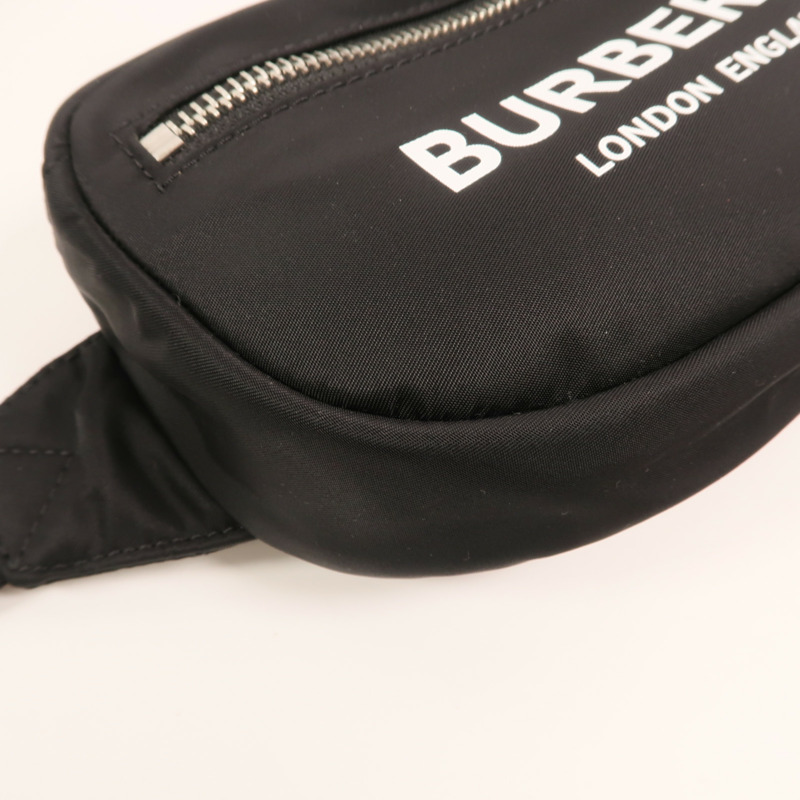 BURBERRY 尼龍Cannon Bag銀扣腰包-11