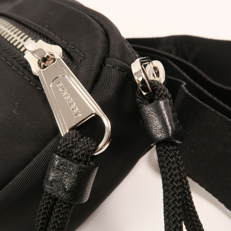 BURBERRY 尼龍Cannon Bag銀扣腰包-15