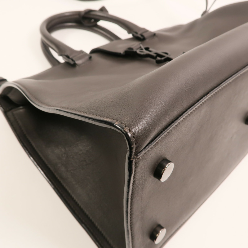 SAINT LAURENT 牛皮皮革Cabas Bag手挽肩背兩用袋-12