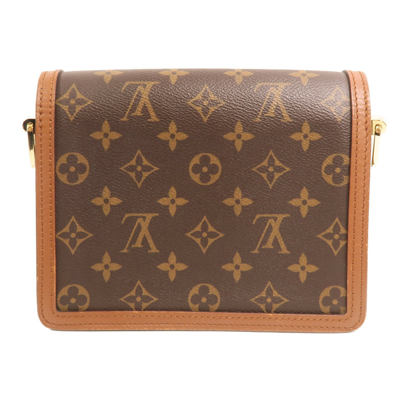 LOUIS VUITTON Monogram Reverse Mini Dauphine金扣肩背袋-1