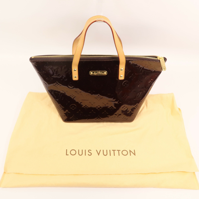 LOUIS VUITTON Mono-Vernis Bellevue PM金扣手挽袋-8