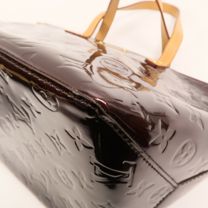 LOUIS VUITTON Mono-Vernis Bellevue PM金扣手挽袋-10