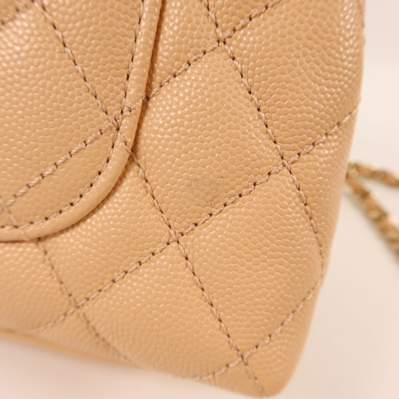 CHANEL 牛皮皮革Coco Handle Mini金扣手挽肩背兩用袋-15