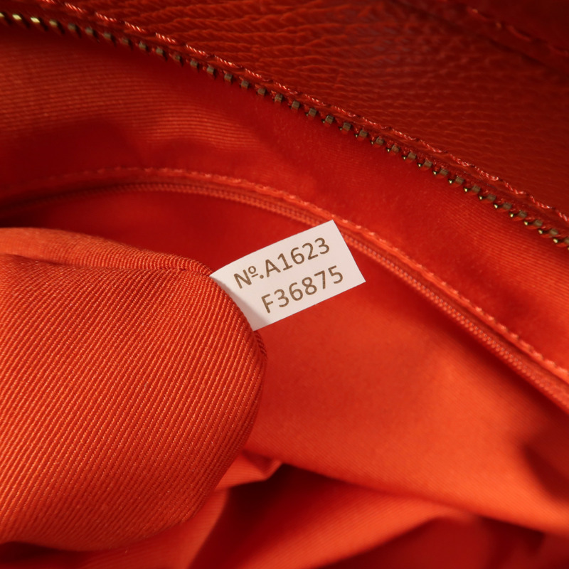 COACH 牛皮皮革Tote Bag金扣手挽袋-6