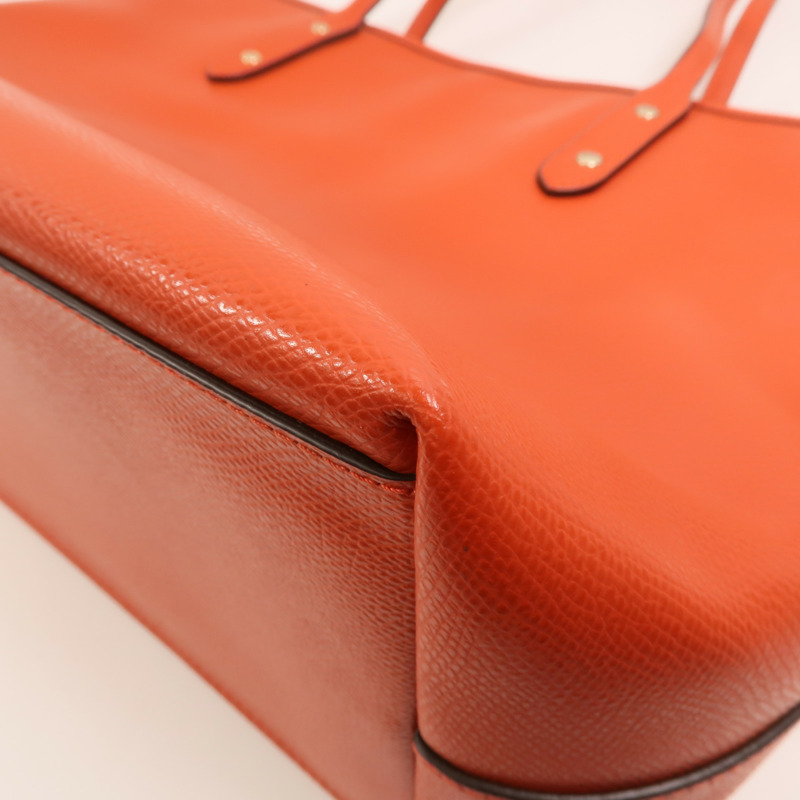 COACH 牛皮皮革Tote Bag金扣手挽袋-11