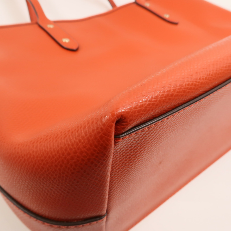 COACH 牛皮皮革Tote Bag金扣手挽袋-12