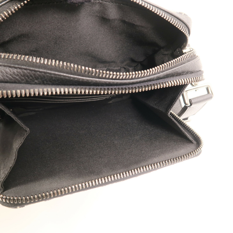 Dior 帆布Oblique Zipped Pouch With Strap銀扣肩背袋-4