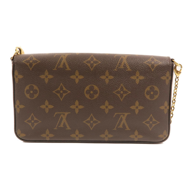 LOUIS VUITTON Monogram Pochette Felicie金扣鏈帶肩背袋-1