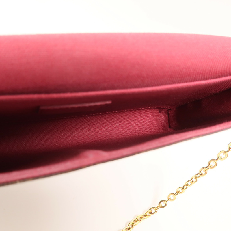 LOUIS VUITTON Monogram Pochette Felicie金扣鏈帶肩背袋-4
