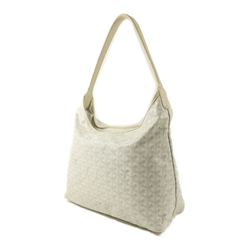 GOYARD 塗層帆布Boheme Hobo銀扣肩背袋-2