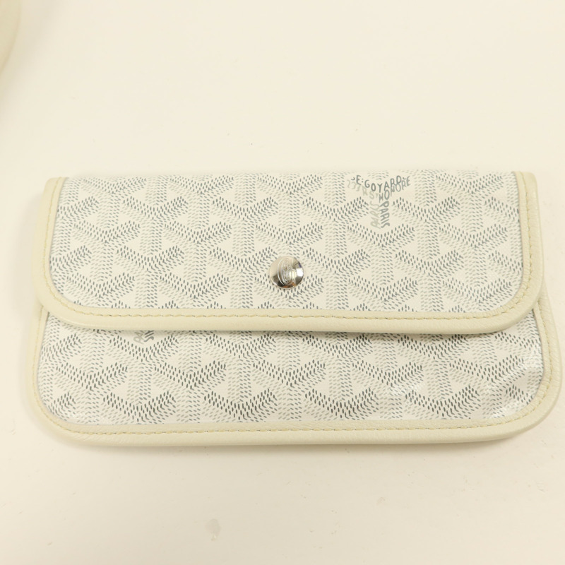 GOYARD 塗層帆布Boheme Hobo銀扣肩背袋-9