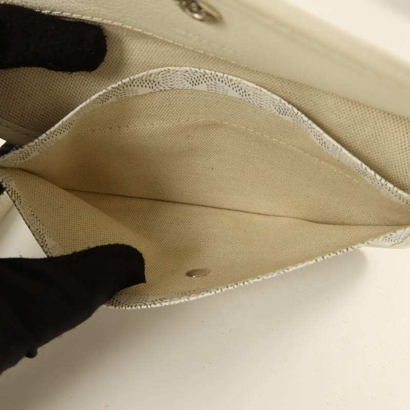 GOYARD 塗層帆布Boheme Hobo銀扣肩背袋-10