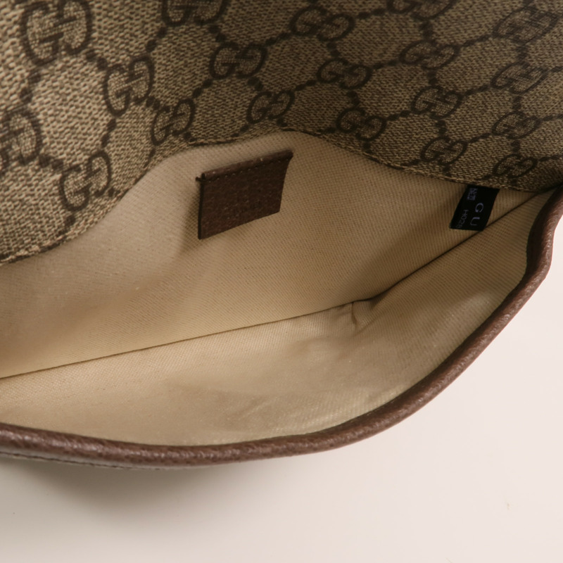GUCCI 塗層帆布Neo Vintage GG Supreme金扣腰包-4