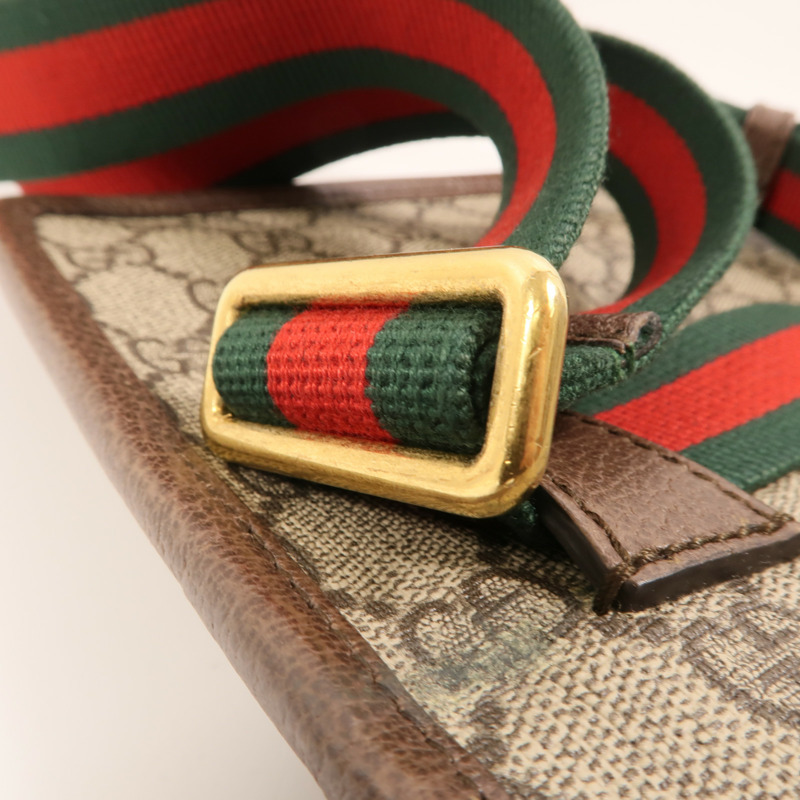 GUCCI 塗層帆布Neo Vintage GG Supreme金扣腰包-14