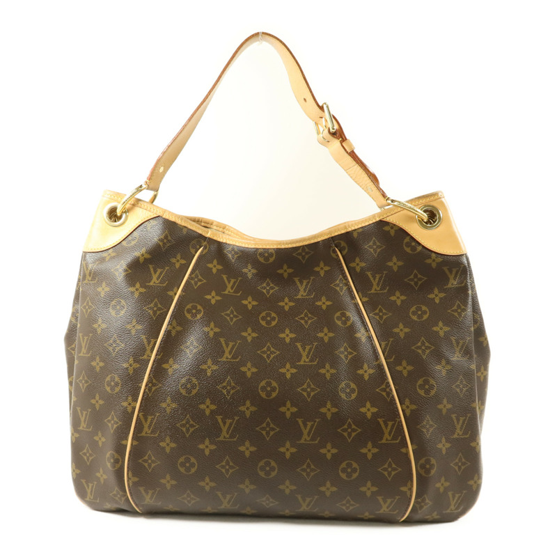 LOUIS VUITTON Monogram Galliera PM金扣肩背袋棕色-2
