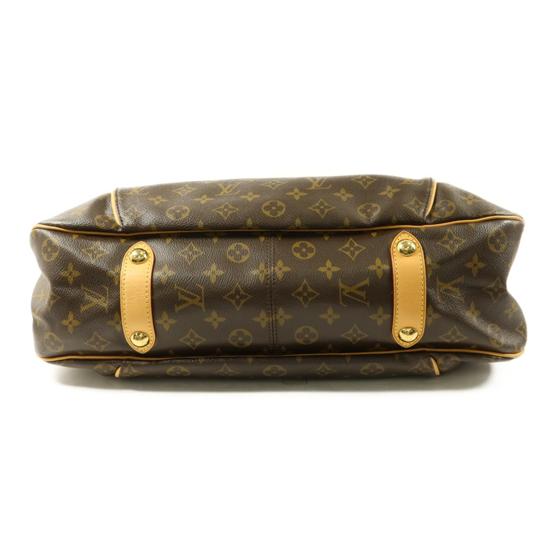 LOUIS VUITTON Monogram Galliera PM金扣肩背袋棕色-3