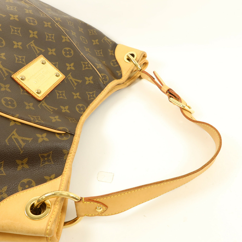 LOUIS VUITTON Monogram Galliera PM金扣肩背袋棕色-4