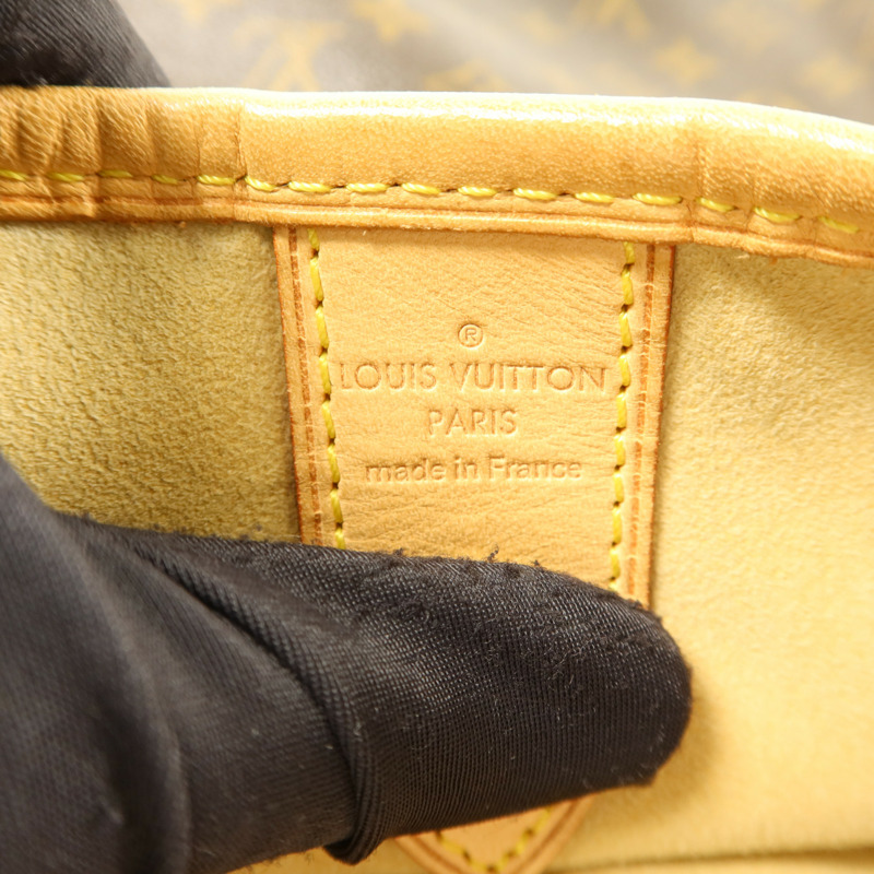 LOUIS VUITTON Monogram Galliera PM金扣肩背袋棕色-6